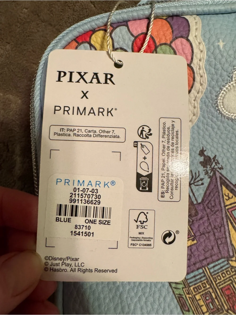 Primark Pixar UP travel case